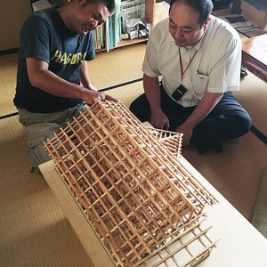 釘や金物に頼らない伝統構法！鶴岡の番匠剱持さんの模型が楽しい